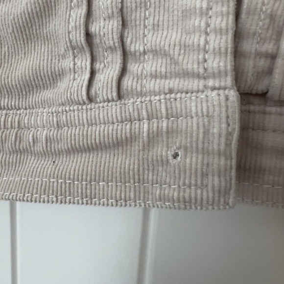 Limited Too Girls XXS Tan Beige Corduroy Button Front Jacket Missing Button - Picture 4 of 10
